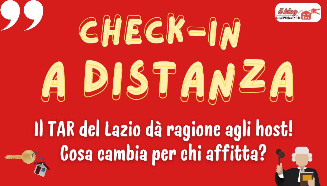Check-in a distanza: il TAR del Lazio dà ragione agli host – cosa cambia per chi affitta